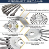 A diagram showing the features of a heavy-duty steel wire wheel brush, including stranding, durability, and anti-corrosion co
