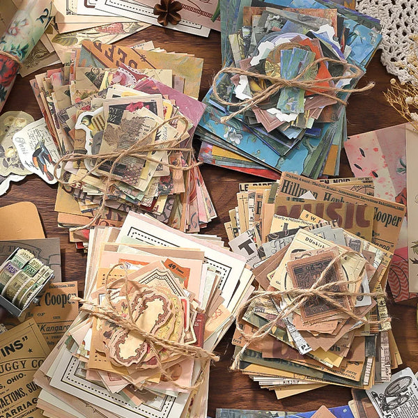 Vintage Scrapbook Paper Kit