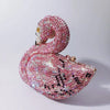 Swan Shaped Crystal Evening Clutch with Rhinestone Accents