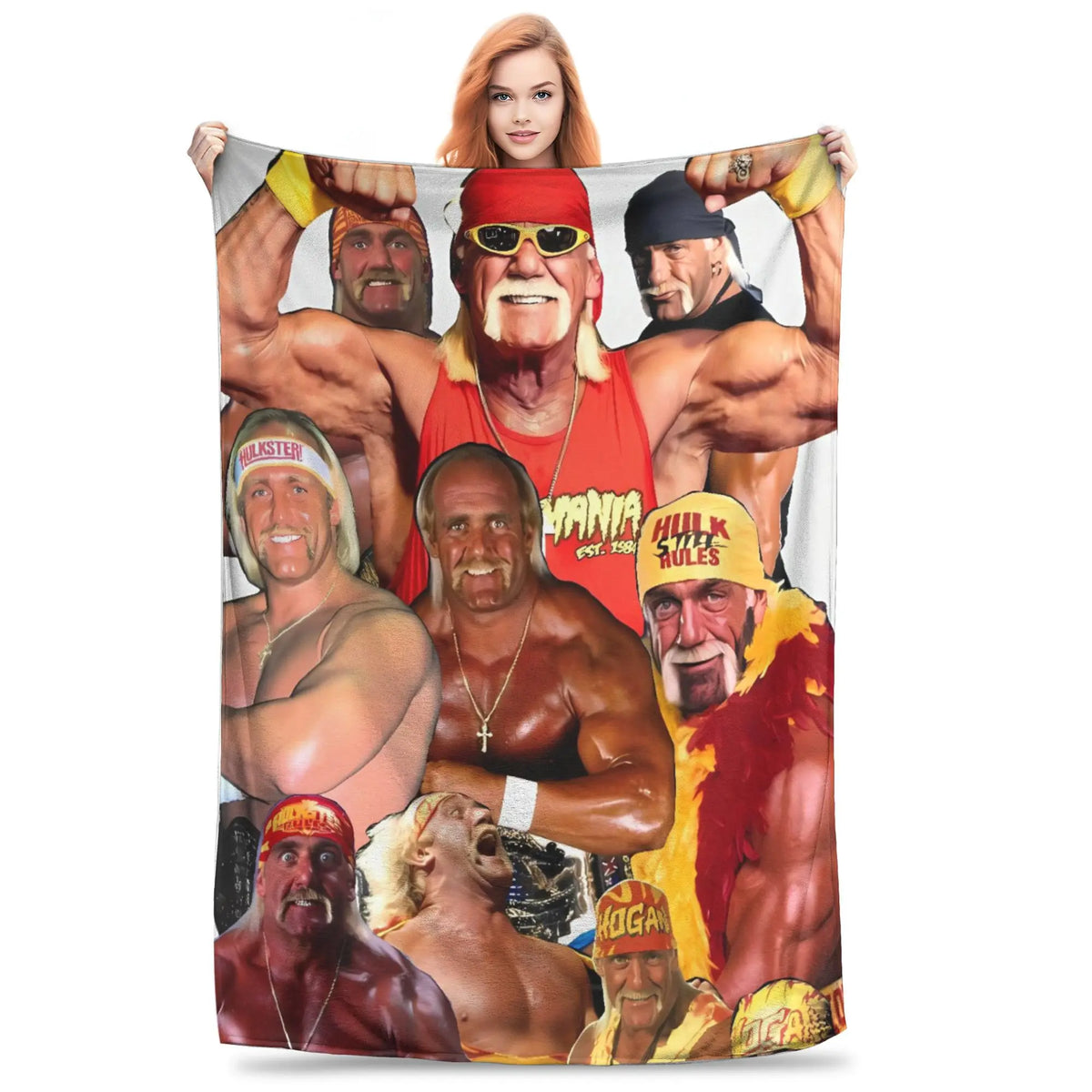 Hulk Hogan Themen-Plüsch-Flanelldecke