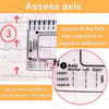 ECG 7-Step Interpretation Ruler Card