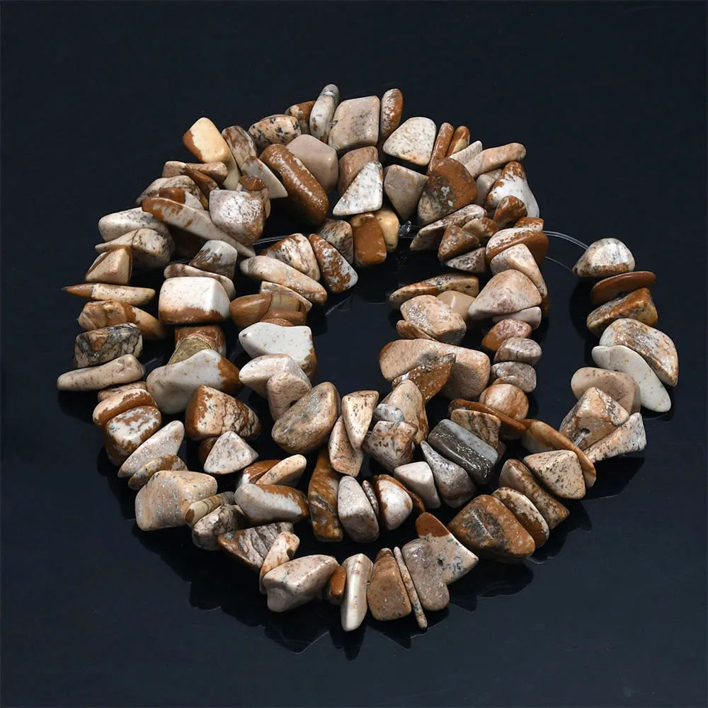Natural Stone Beads Strand for Jewelry Making – Irregular Crystal Agate Chips