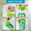 Reusable Silicone Can Lids with Straws
