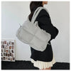 Quilted Puffer Tote Bag with Adjustable Strap