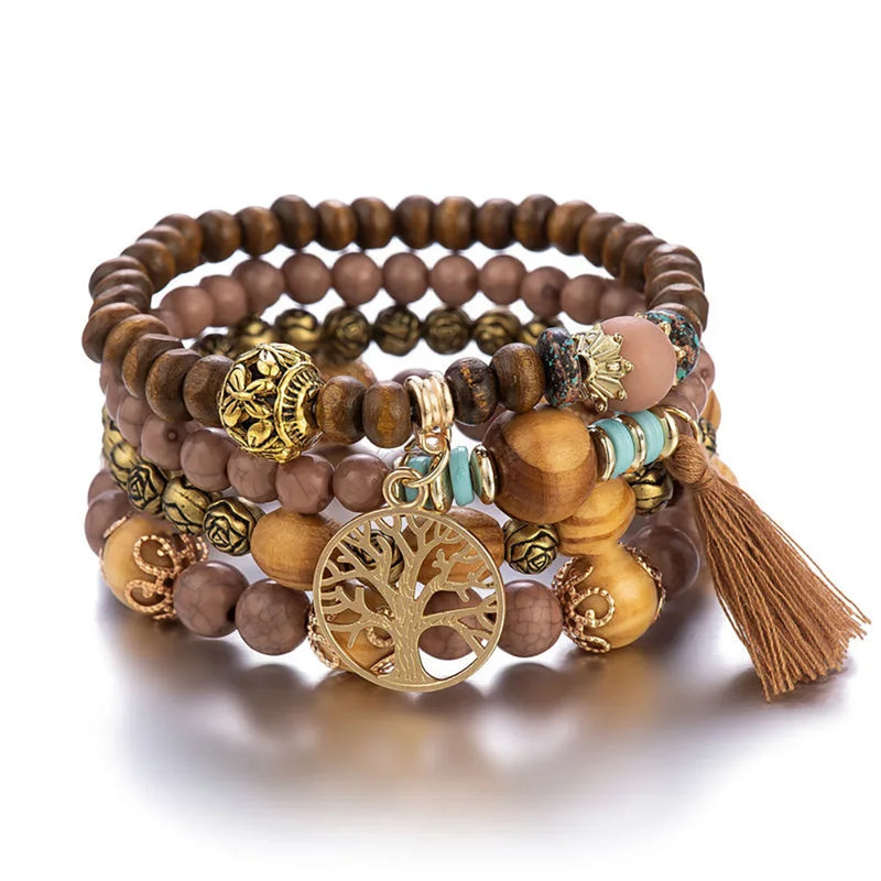 Pulsera Boho Árbol de la Vida - Set