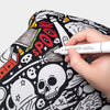 Reusable Fleece Coloring Blanket with 24 Washable Markers