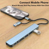 8-in-2 USB-C Hub with SD/TF Card Reader and Audio Jack