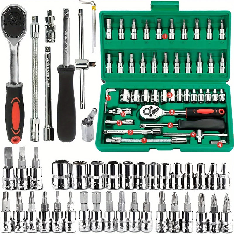 46-Piece Family Mechanic Tool Set