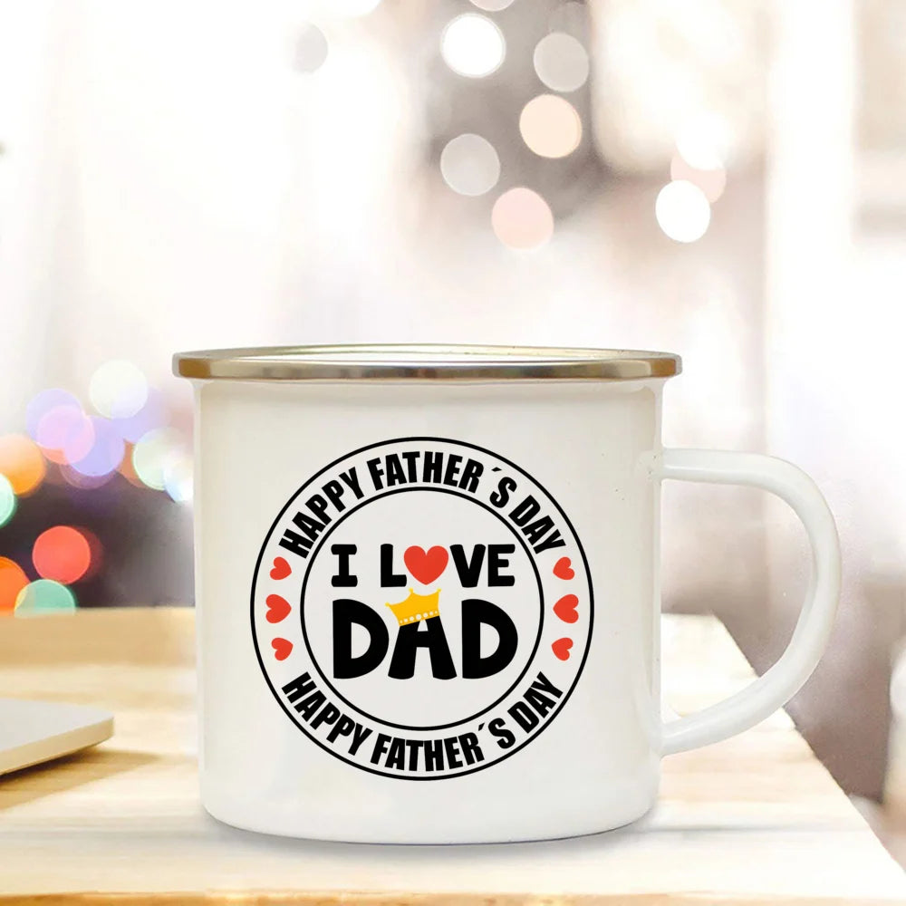 Tasses en émail pour cadeaux de la fête des Pères