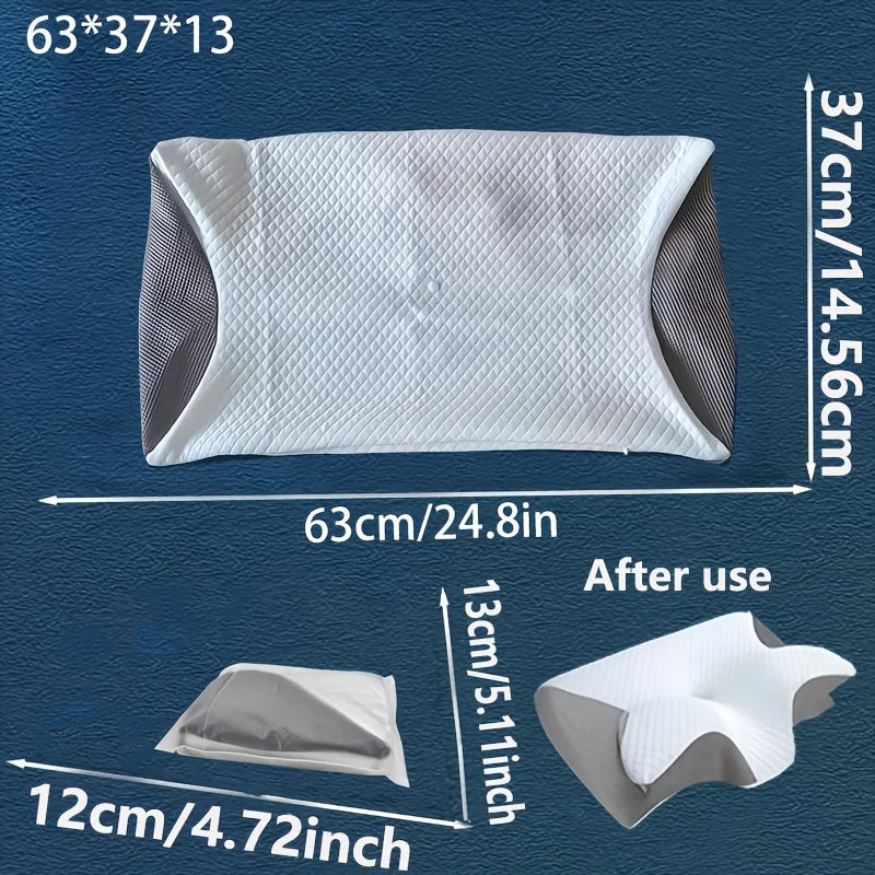 Memory Foam Cervical Pillowcase with Cooling Fabric