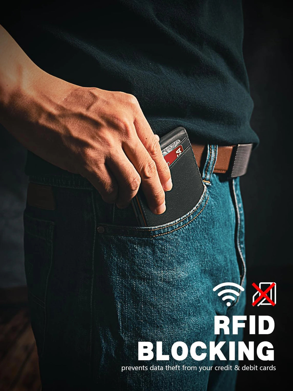 Slim RFID-Blocking Front Pocket Wallet