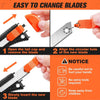 3-Pack Retractable Utility Knife Set with 10 Replacement Blades