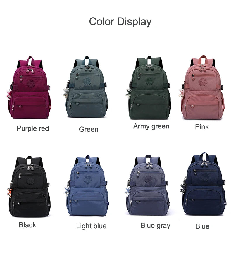 Water-Resistant Travel Backpack with Laptop Compartment