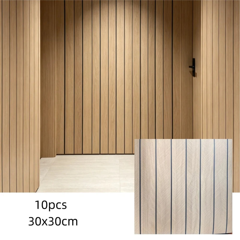 3D Wandpaneele mit Holzoptik – Abziehbar & Selbstklebend