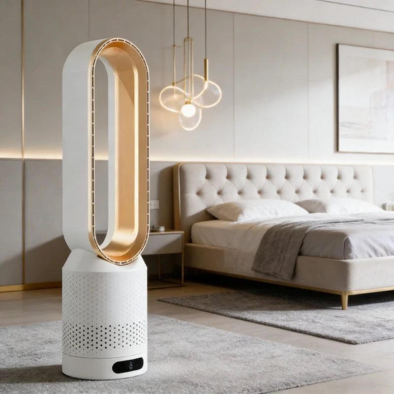 Smart Bladeless Tower Fan with Remote Control