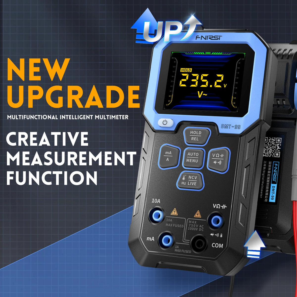 Professional Digital Multimeter with True RMS & Auto Range