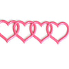 Heart Chain Car Decal – 3D Chrome Emblem for Truck, SUV & Sedan Trunk