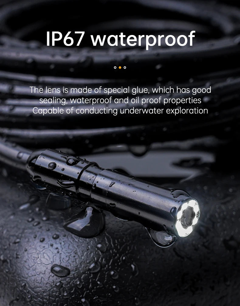 4.3" IPS Dual-Lens Inspection Camera with 1080P HD & IP67 Waterproofing