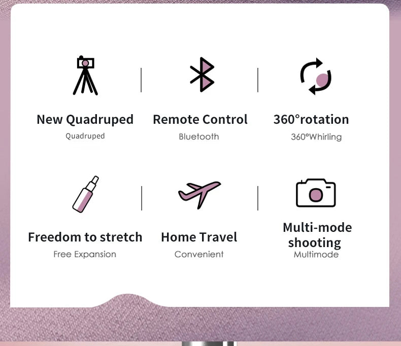 Bluetooth Selfie Stick Tripod with Remote Control