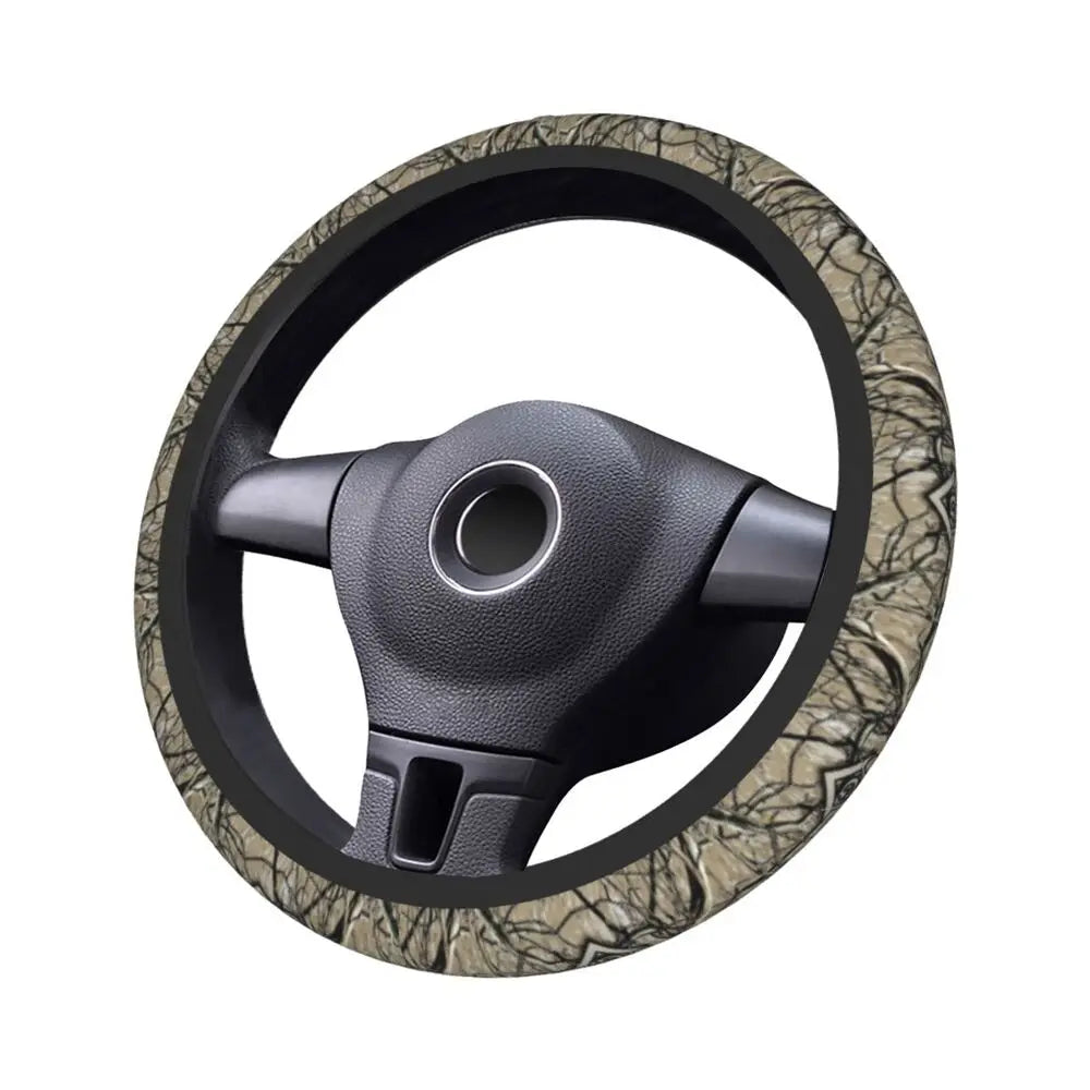 Tree Camouflage Elastic Steering Wheel Cover