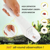 A hand is holding a white, high-definition transparent observation window for 360 degree insect observation.