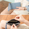 Slim PU Leather Zip-Around Wallet with Card and Phone Pockets