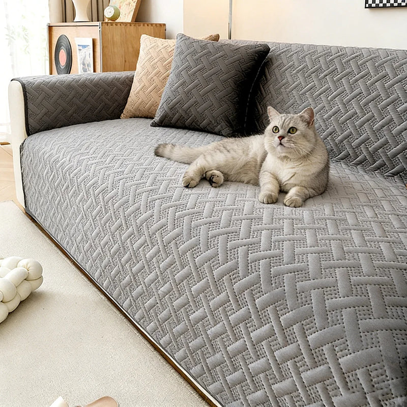 Geometric Pet-Friendly Sofa Cover
