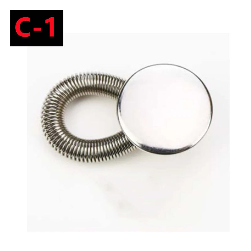 Metal Waistband Extender Buttons for Jeans and Pants