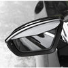 Carbon Fiber Style Car Mirror Rain Guards (Pair)
