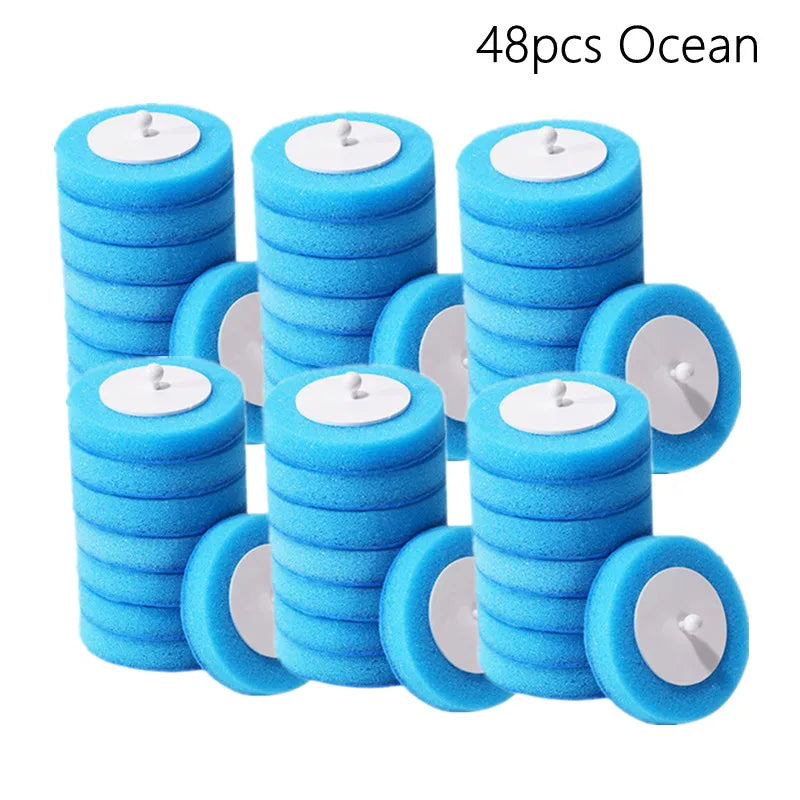 Disposable Toilet Brush Replacement Heads - No-Dead-Angle Cleaning