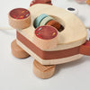 Montessori Wooden Crab Pull Toy with Bead Maze and Life Skills Activities