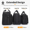 Durable Canvas Messenger Bag for Laptops Up to 19 Inches