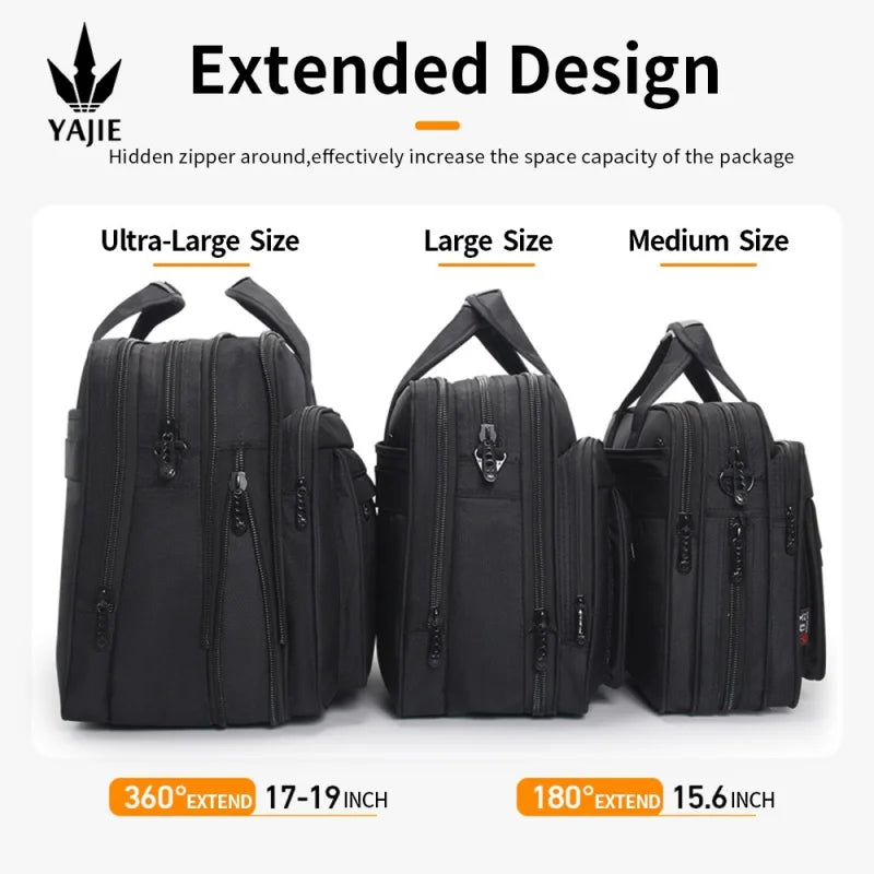 Durable Canvas Messenger Bag for Laptops Up to 19 Inches