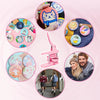 Multi-Size Button Maker Machine with 300 Button Parts Kit