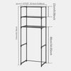 3-Tier Over-the-Toilet Storage Rack with Hooks