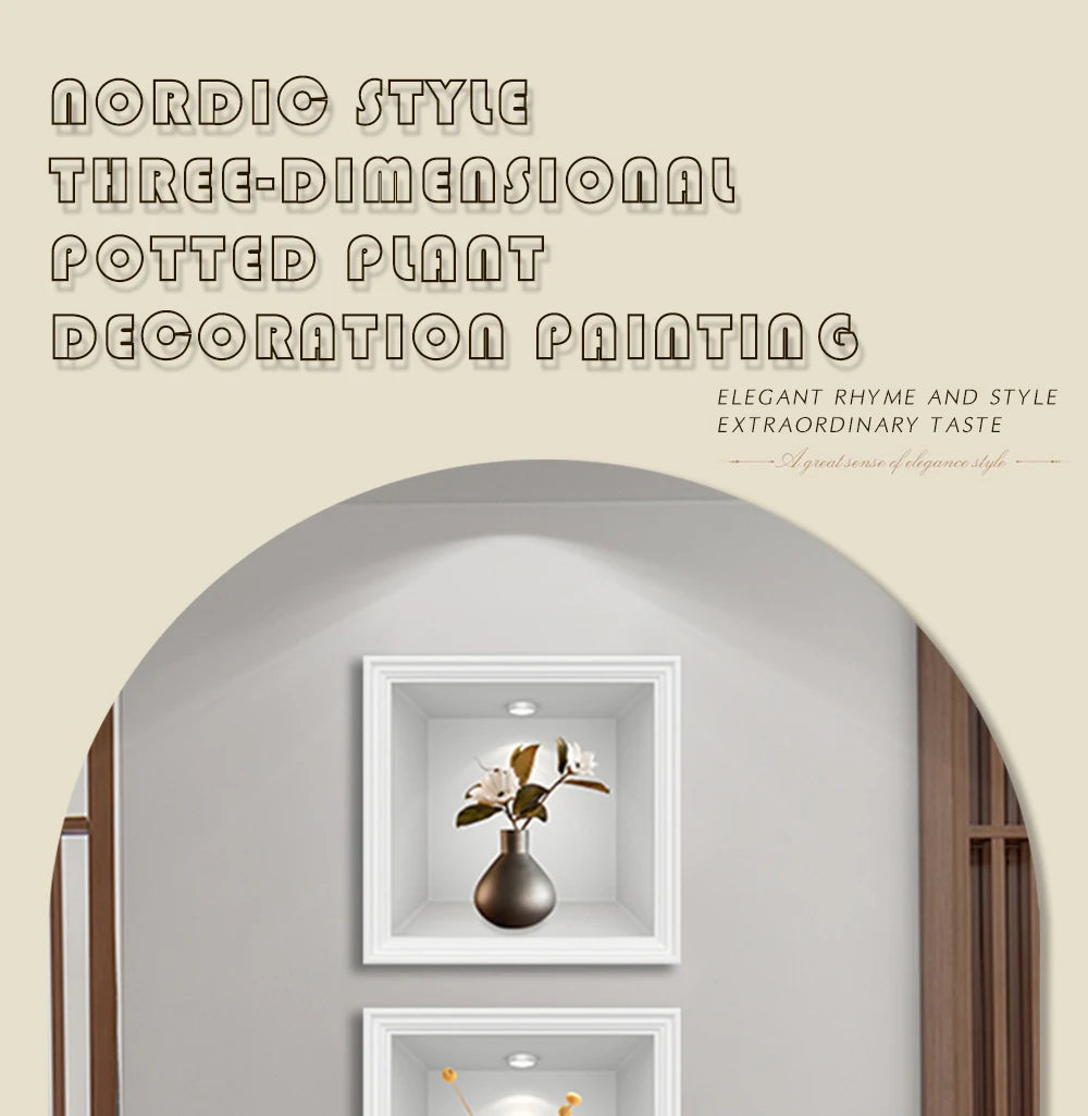 Self-Adhesive PVC Plant Wall Stickers – Waterproof & Oil-Resistant Decor for Cabinets, Tiles & More