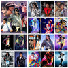 A collection of 15 diamond painting images featuring Michael Jackson and King of Pop themes.