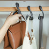 Space-Saving Closet Organizer Hooks for Bags, Hats & Scarves
