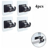 Self-Adhesive Curtain Rod Holders - No-Drilling Clamp Hooks