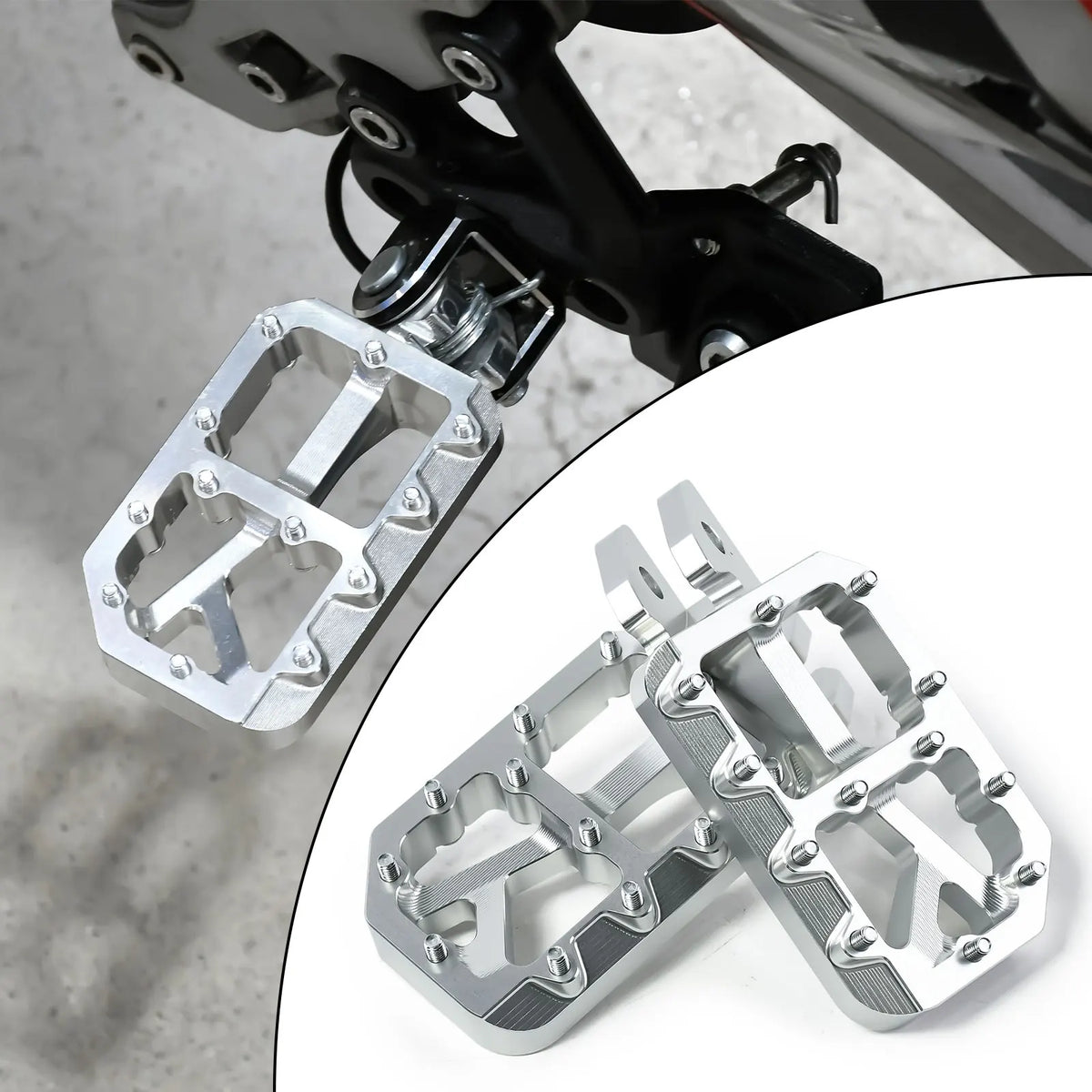 Durable Aluminum Footpegs with Pedal Bracket for Electric Dirt Bikes