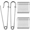 Extra-Large Heavy Duty Stainless Steel Safety Pins (3 inches)