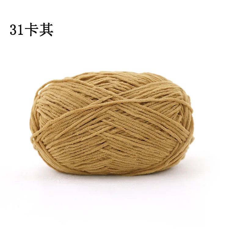 Matte Chenille Yarn for Crochet and Knitting