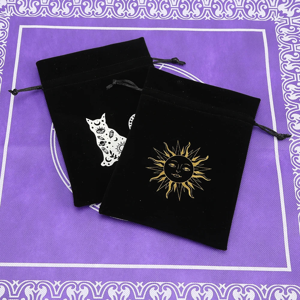 Black Velvet Tarot Card Storage Bag