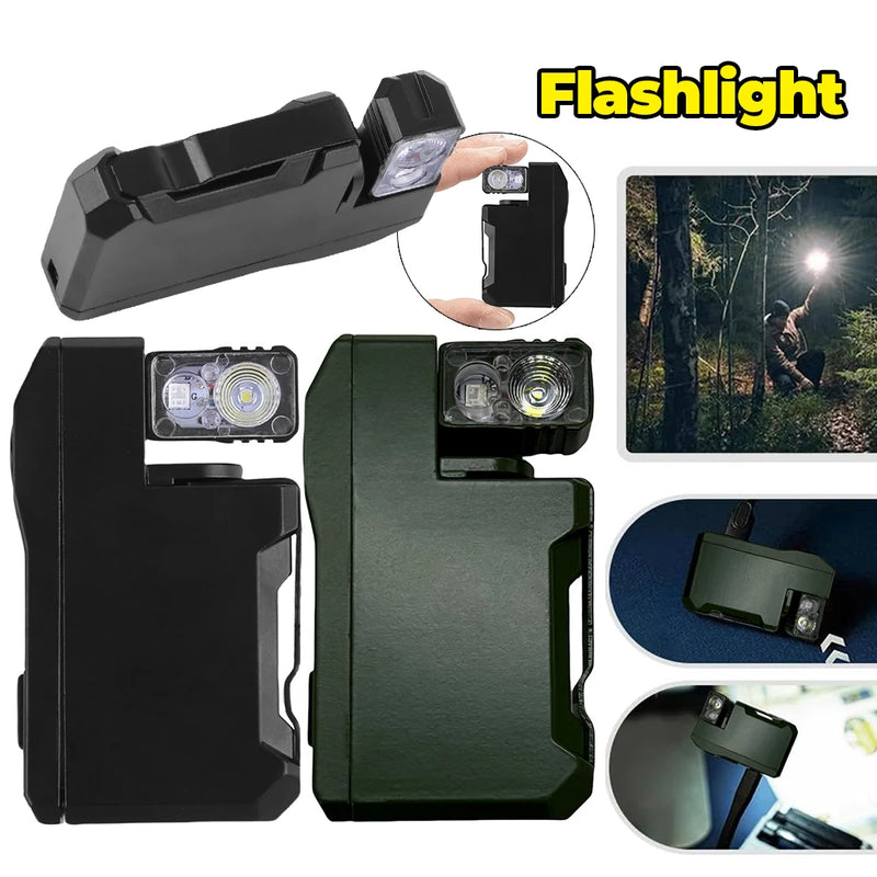 Compact Rechargeable EDC Flashlight with Rotatable Head