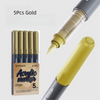 Acrylic Paint Pens - 5 Pack Permanent Markers for Rock, Glass & Metal