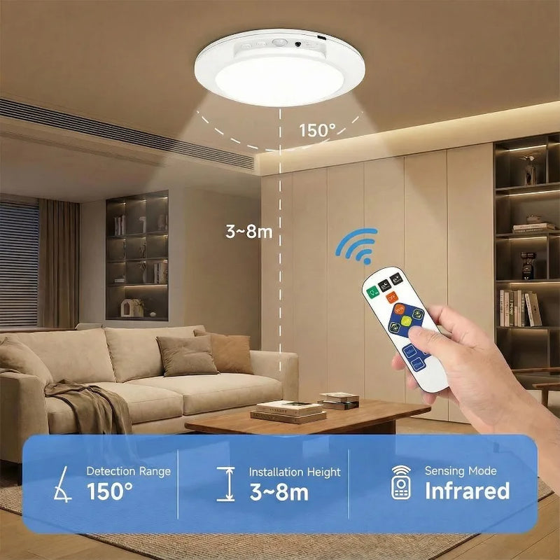 Rechargeable Motion Sensor LED Ceiling Light