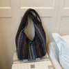 Boho Aztec Print Canvas Tote Bag