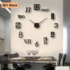 Modular 3D Number Wall Clock with Silent Movement