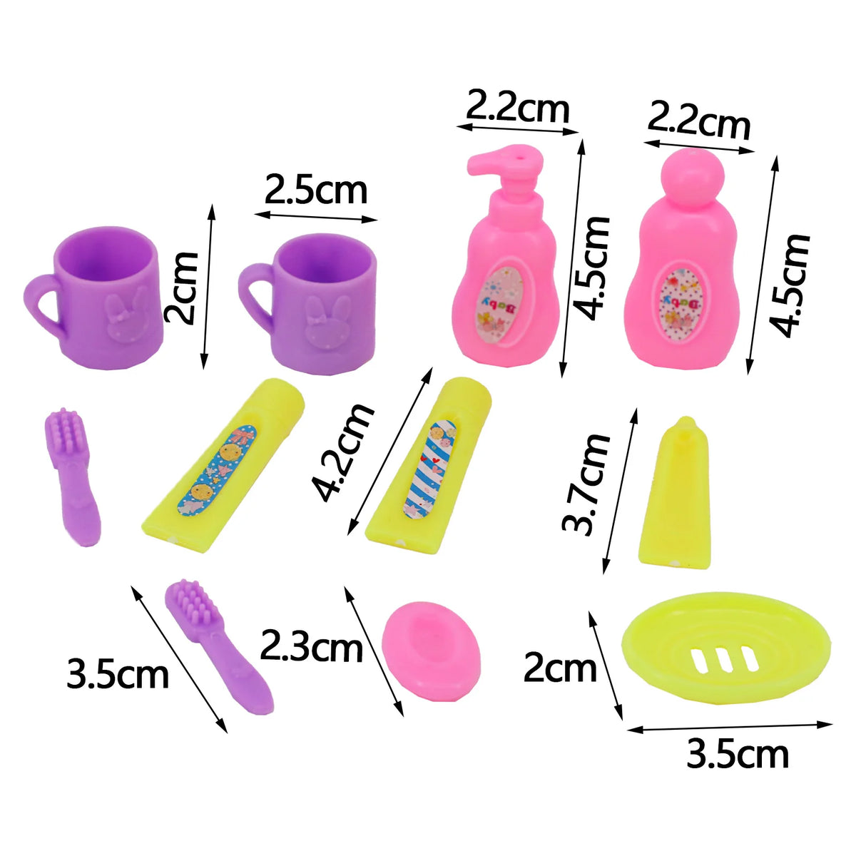 Doll Accessory Set with Suitcase for 11.5-Inch BJD Dolls