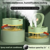 Portable Ultrasonic Humidifier with Fan and LED Night Light